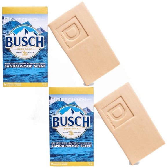 Duke Cannon Big Ass Brick of Busch Beer Soap (2 Bars) - Picture 1 of 5